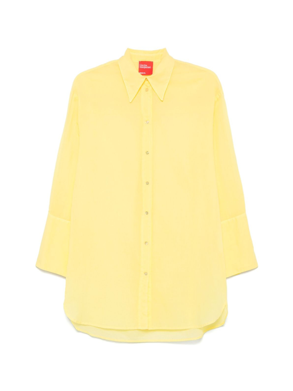 Camicia per donna Merci giallo in cotone con colletto classico C392 SUN MERCI 