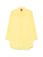 Camicia per donna Merci giallo in cotone con colletto classico C392 SUN MERCI 