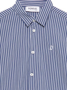 Camicie per bambino DONDUP Kids blu con motivo a righe DMCA0480CR015 D017 DONDUP KIDS 