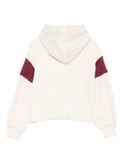 Felpa per bambina MSGM Kids bianca con cappuccio color block F5MSJGHS122 013 MSGM KIDS 