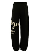 Pantaloni sportivi per bambino MSGM Kids nero con stampa del logo F5MSJBFP255 110 MSGM KIDS 