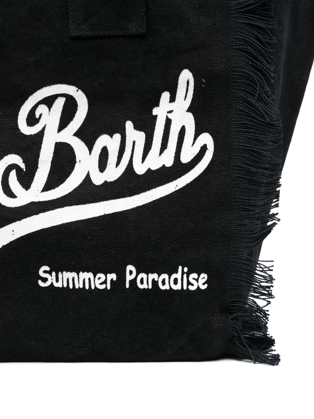 Borsa Vanity MC2 Saint Barth nero con stampa logo sul davanti VANI001 00208L MC2 ST. BARTH KIDS 