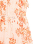 Abito Tallow per bambina ZIMMERMANN Kids arancione con stampa floreale 1897DS S255 ZIMMERMANN KIDS 