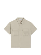 Camicia per bambino Dolce & Gabbana Kids beige in gabardine L44S74 FU63D M0724 DOLCE & GABBANA KIDS 