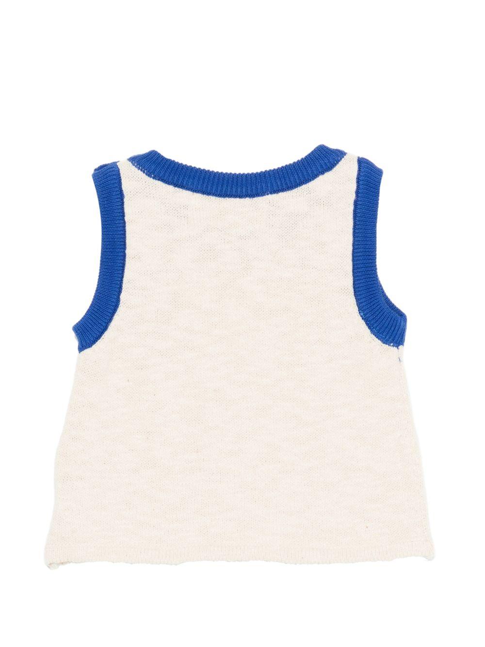 Top per neonato Bobo Choses beige con stampa grafica sul davanti B126AB163 101 BOBO CHOSES KIDS 