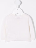 Cardigan per neonata Bonpoint bianco con scollo a V PEBDA2734CA 002 BONPOINT 