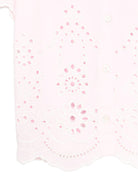 Camicia per bambina MC2 Saint Barth Kids rosa con ricami in pizzo sangallo CEM0002 03034L MC2 ST. BARTH KIDS 