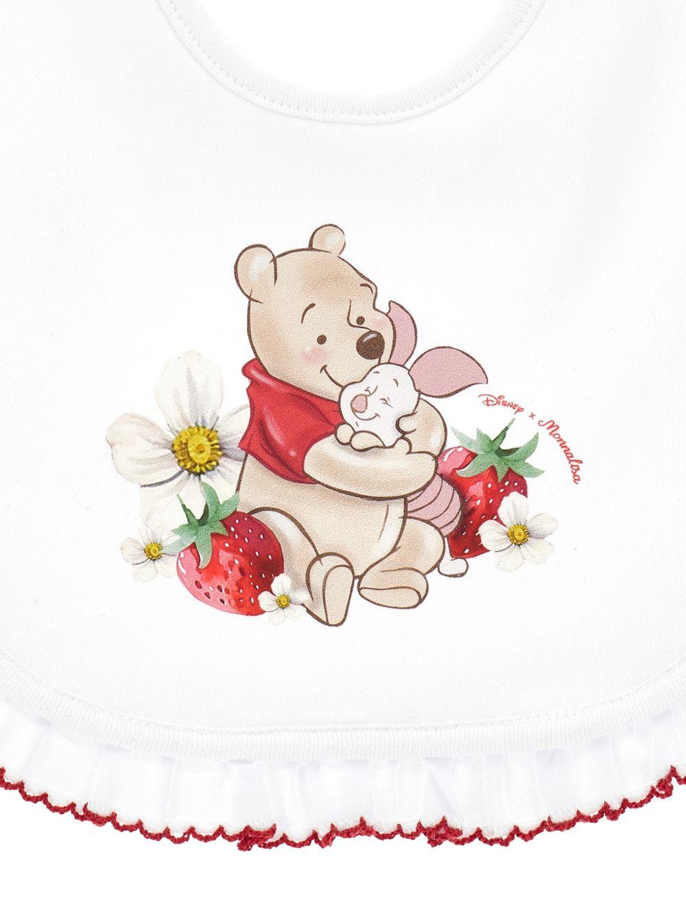 Bavaglino per neonati Monnalisa bianco constampa grafica 35G013 7084 0099 MONNALISA KIDS 