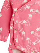 Set tutina e pantaloni per neonata Mini Rodini rosa con stampa a stelle all-over 26240104 PINK MINI RODINI KIDS 