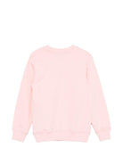 Felpa per bambina Moschino Kids rosa con stampa Teddy HUF09ULCA19 50209 MOSCHINO KIDS 