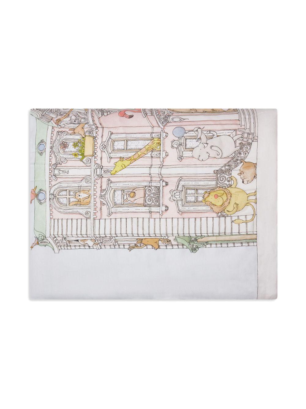 Coperta con ricamo per neonato Atelier Choux bianco con design rettangolare QU-CS-MOC A-U ATELIER CHOUX PARIS KIDS 