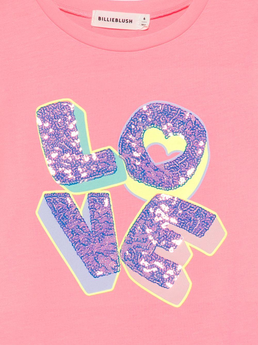 T-shirt per bambina Billieblush rosa con stampa grafica U21957 499 BILLIEBLUSH 