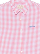 Camicia Brigitte per donna MC2 Saint Barth rosa con stampa grafica sul retro BRIG005 01921L MC2 ST. BARTH 