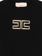 T-shirt per bambina Elisabetta Franchi La Mia Bambina nera con logo EFTS2610JE006 N005 ElISABETTA FRANCHI 