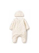 Set tutina e cappellino per neonati Petit Bateau Kids bianco con stampa grafica all-over A0GDR 00 PETIT BATEAU KIDS 