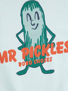 Felpa per bambino Bobo Choses azzurra con stampa grafica Mr. Pickles sul retro B126AC049 451 BOBO CHOSES KIDS 