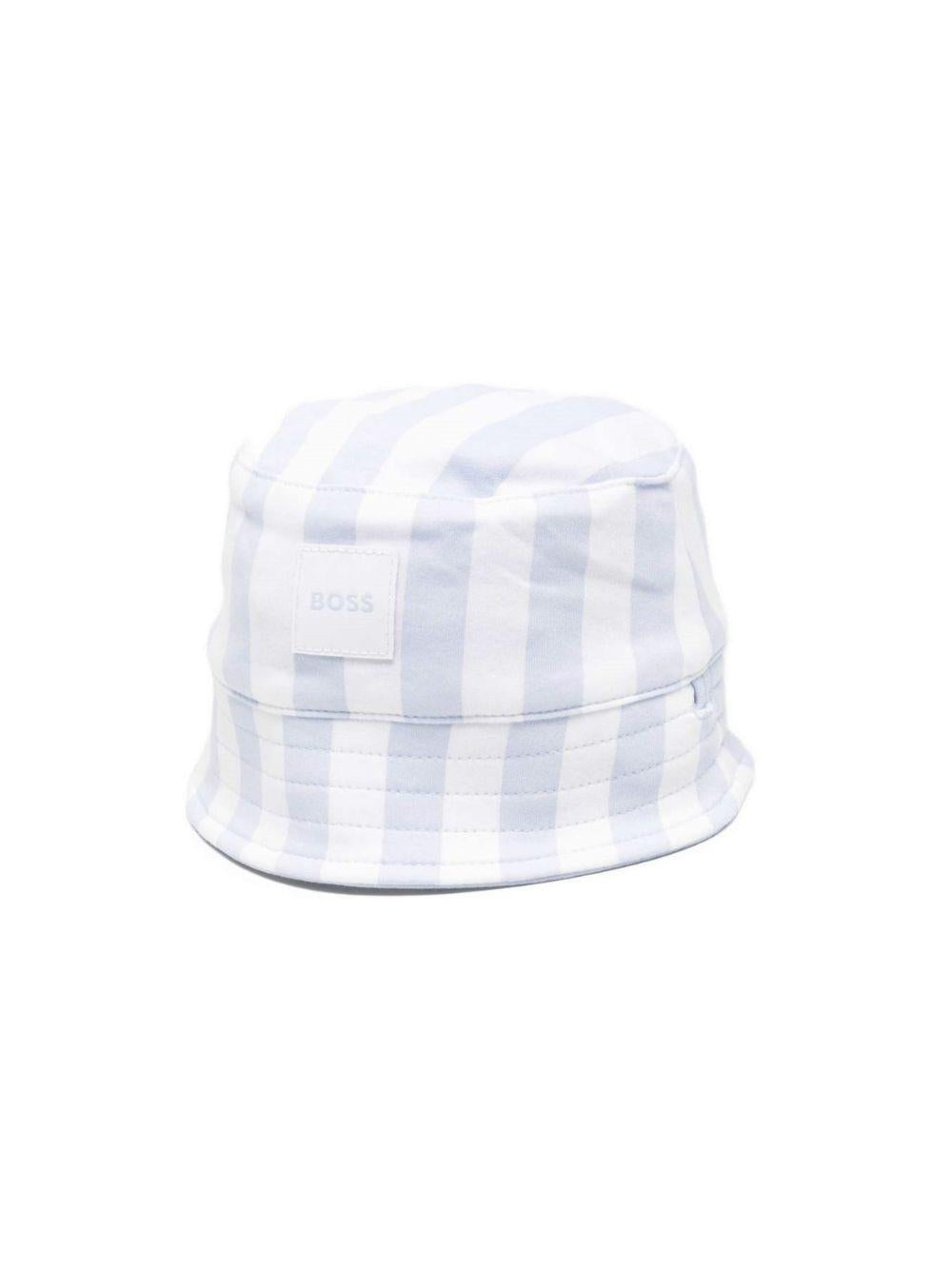 Cappello a pescatore per neonato Boss Kids azzurro con design a righe J53097 771 BOSS KIDS 