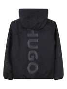 Giubbino per bambino Hugo Kids nero con stampa logo sul davanti G01013 09B Hugo KIDS 