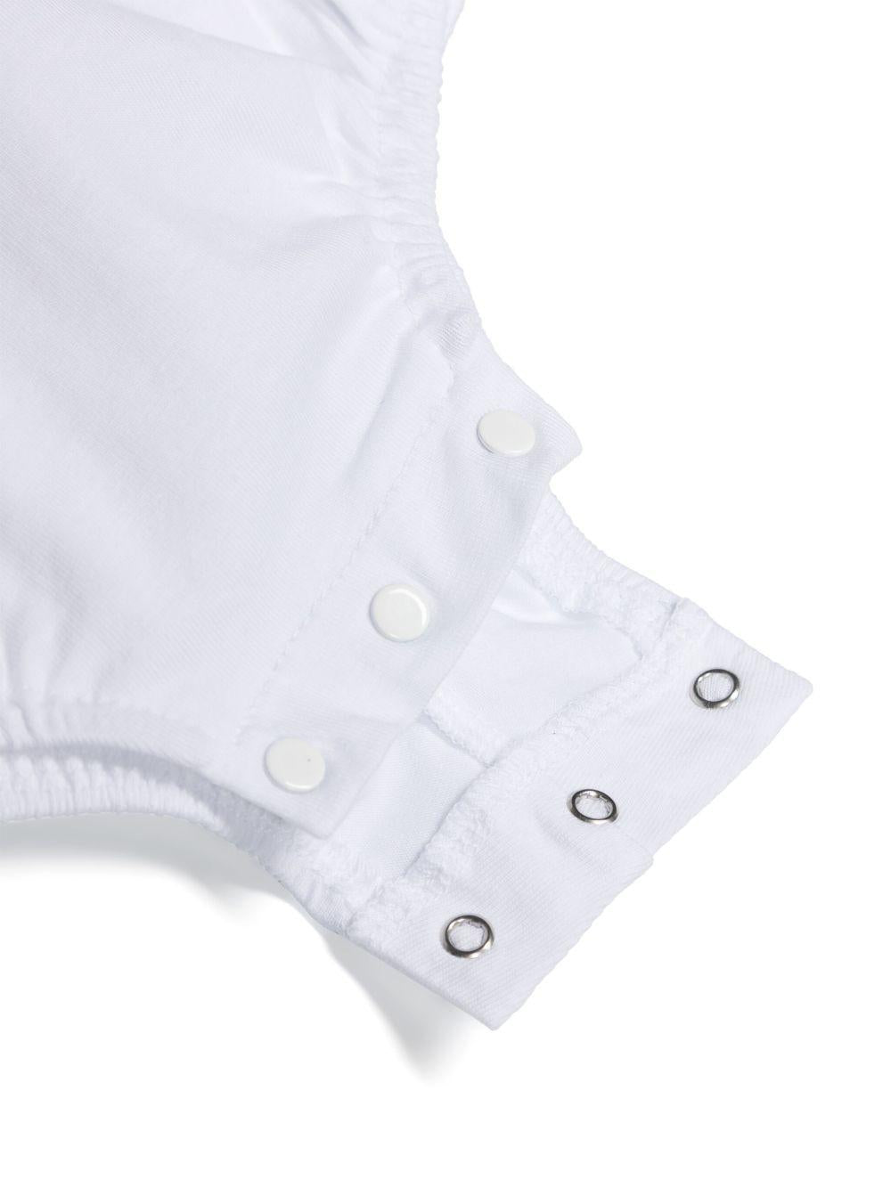 Body per neonati Paz Rodriguez Esencial bianco con trama jersey 020-19353K 0101 PaZ RODRIGUEZ 