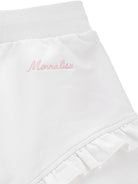 Shorts per neonata Monnalisa bianco con ricamo a fiori 39G402 7007 0099 MONNALISA KIDS 
