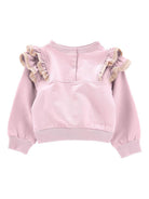 Felpa per neonata Monnalisa rosa con stampa coniglio 39G607 7007 0090 MONNALISA KIDS 