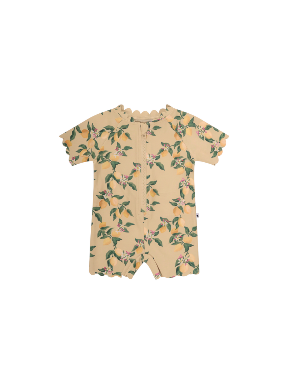 Costume neonata Molo Kids giallo con stampa limoni all-over 8S26P527 9516 MOLO KIDS 