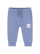 Pantaloni per neonato Boss Kids blu con couilisse e logo J52853 881 BOSS KIDS 