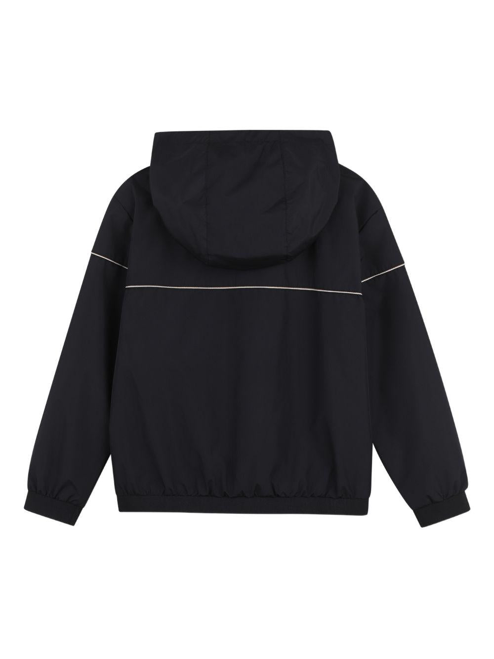 Giubbino da bambino Boss Kids nero con cappuccio e zip J52996 09B BOSS KIDS 