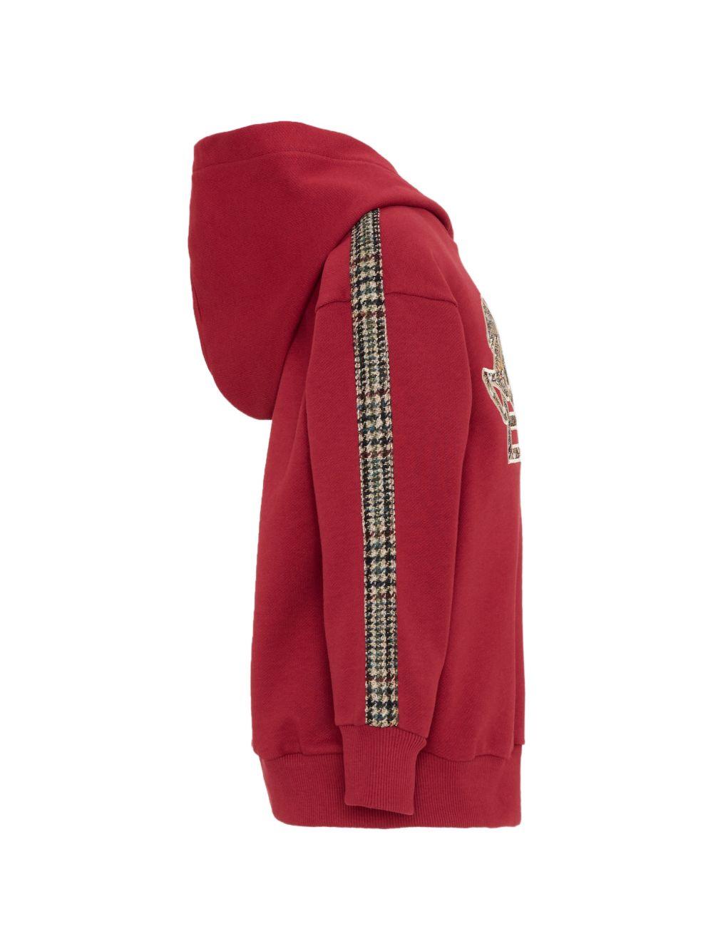 Felpa per bambino Etro Kids rossa con stampa Pegaso sul davanti GZ4P40 Z3183 52C ETRO KIDS 
