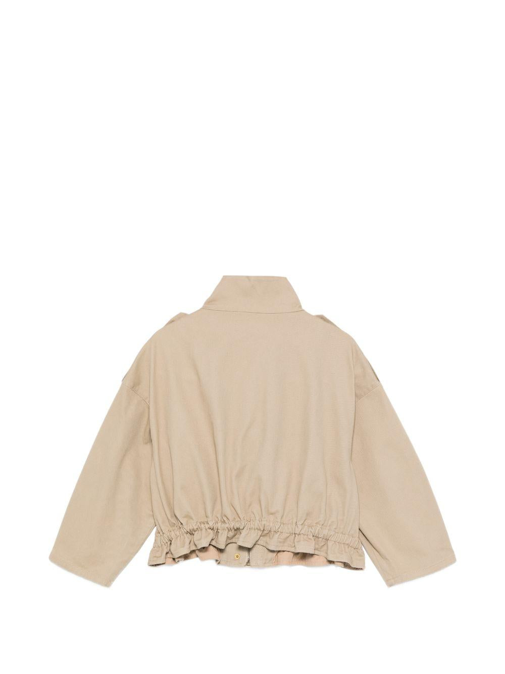 Giubbino per bambina Pinko Kids beige con tasche frontali KFGB0180CE023 0025 PINKO KIDS 