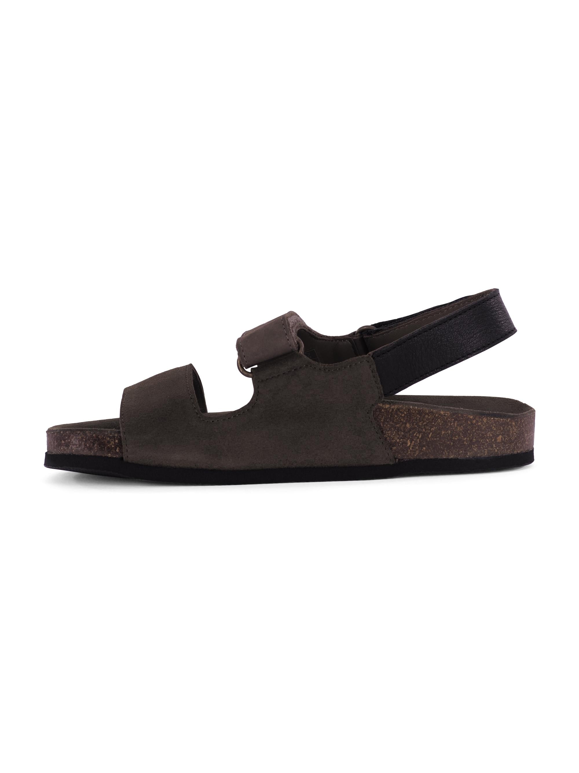 Sandali per bambini Bonpoint marroni con cinturino a strappo S06BSOL00005 046 BONPOINT KIDS 