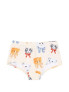 Set di due slip per bambina Molo Kids beige con stampa gatti 2W26Q601 5848 MOLO KIDS 