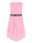 Abito per bambina Karl Lagerfeld Kids rosa con banda logo Z31147 462 KARL LAGERFELD KIDS 