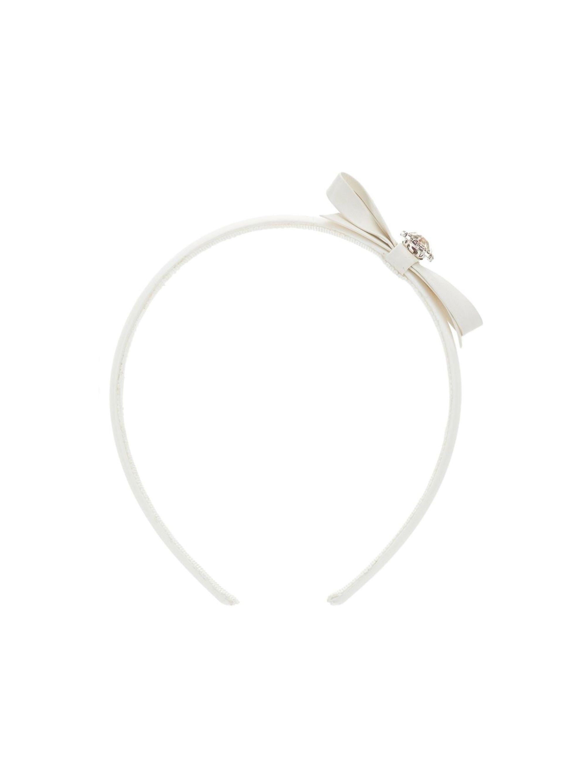 Cerchietto per bambina Monnalisa bianco con fiocco 17G005 7067 0099 MONNALISA KIDS 