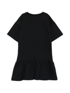 Abito da bambina Moschino Kids nero con stampa orsetto HDV0HLLCA19 60100 MOSCHINO KIDS 