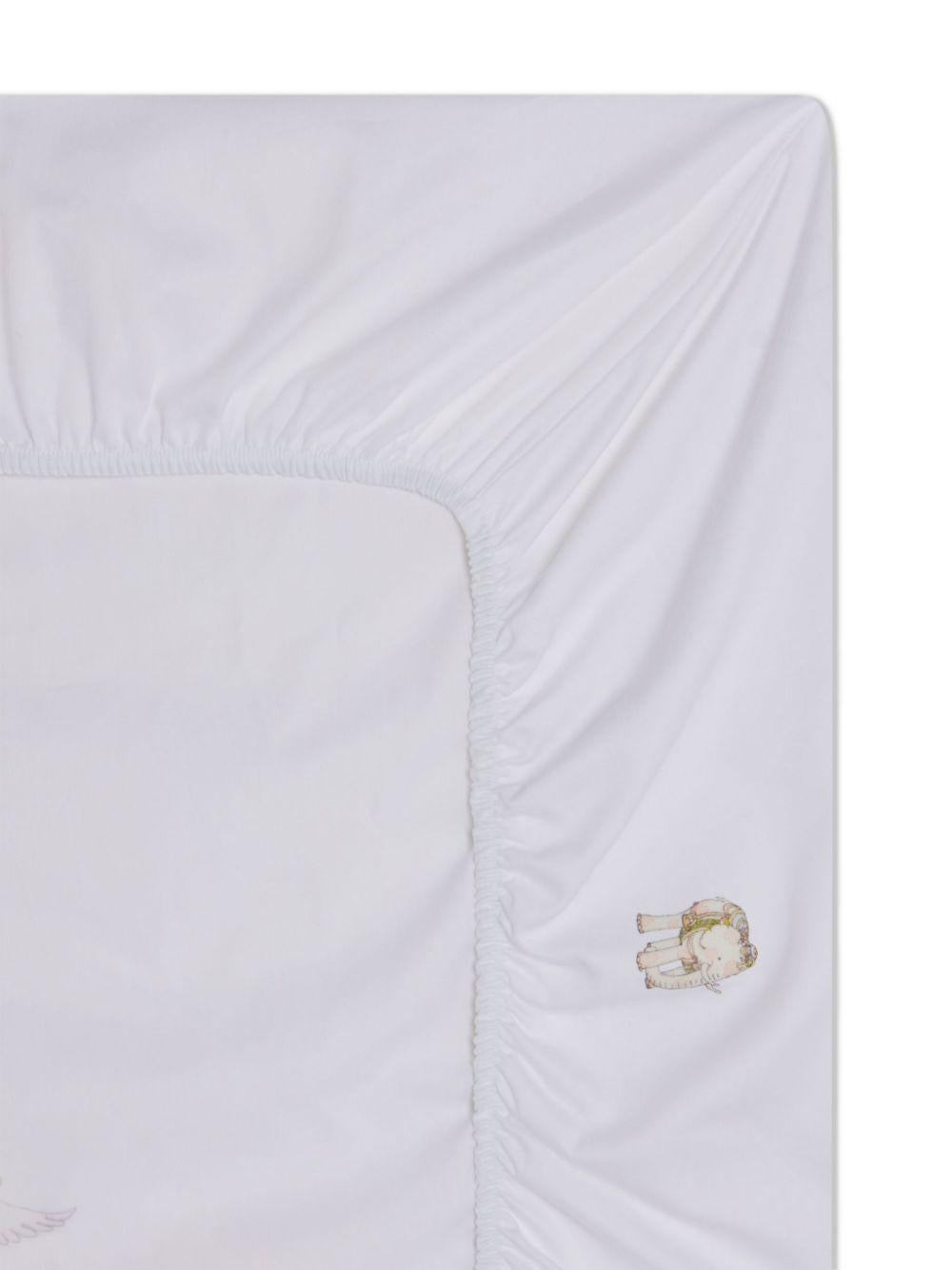 Lenzuolo con stampa illustrazione per neonato Atelier Choux bianco con orlo elasticizzato FS-CS-CAR P-CR ATELIER CHOUX PARIS KIDS 