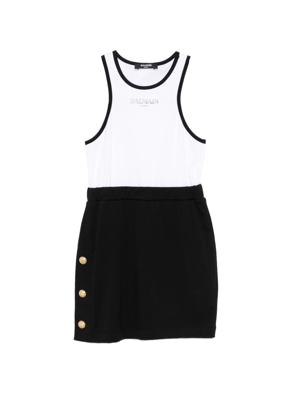 Abito per bambina Balmain Kids multicolore con decorazione BY1B02 Z3277 930BC BALMAIN KIDS 