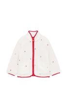 Giubbino per bambina Stella McCartney Kids bianco con ricami floreali TZ2A47 Z3881 189EM STELLA McCARTNEY KIDS 