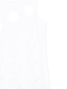 Abito per bambina MSGM Kids bianchi con dettagli a pois S6MSJGDR101 001 MSGM KIDS 