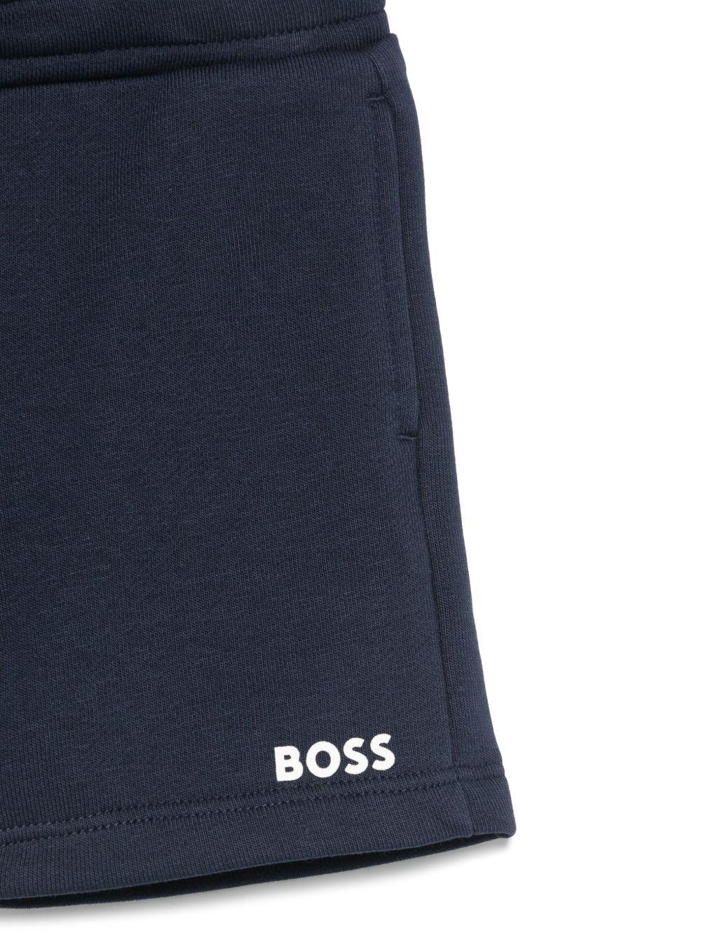 Bermuda per neonato Boss Kidswear blu con stampa con logo J52086 849 BOSS KIDS 