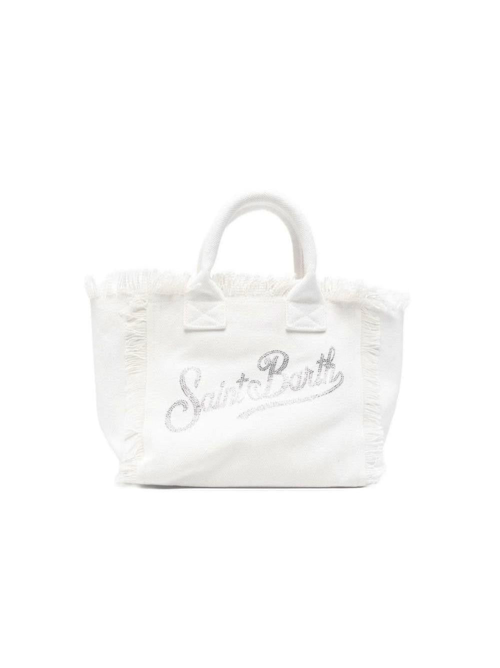 Borsa Tote Colette MC2 Saint Barth bianca con dettagli logo COL0001 02571L MC2 ST. BARTH KIDS 