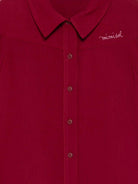 Camicia per bambina Mi Mi Sol rosso colletto stile polo MFCA105TS0322 BRD MIMISOL 