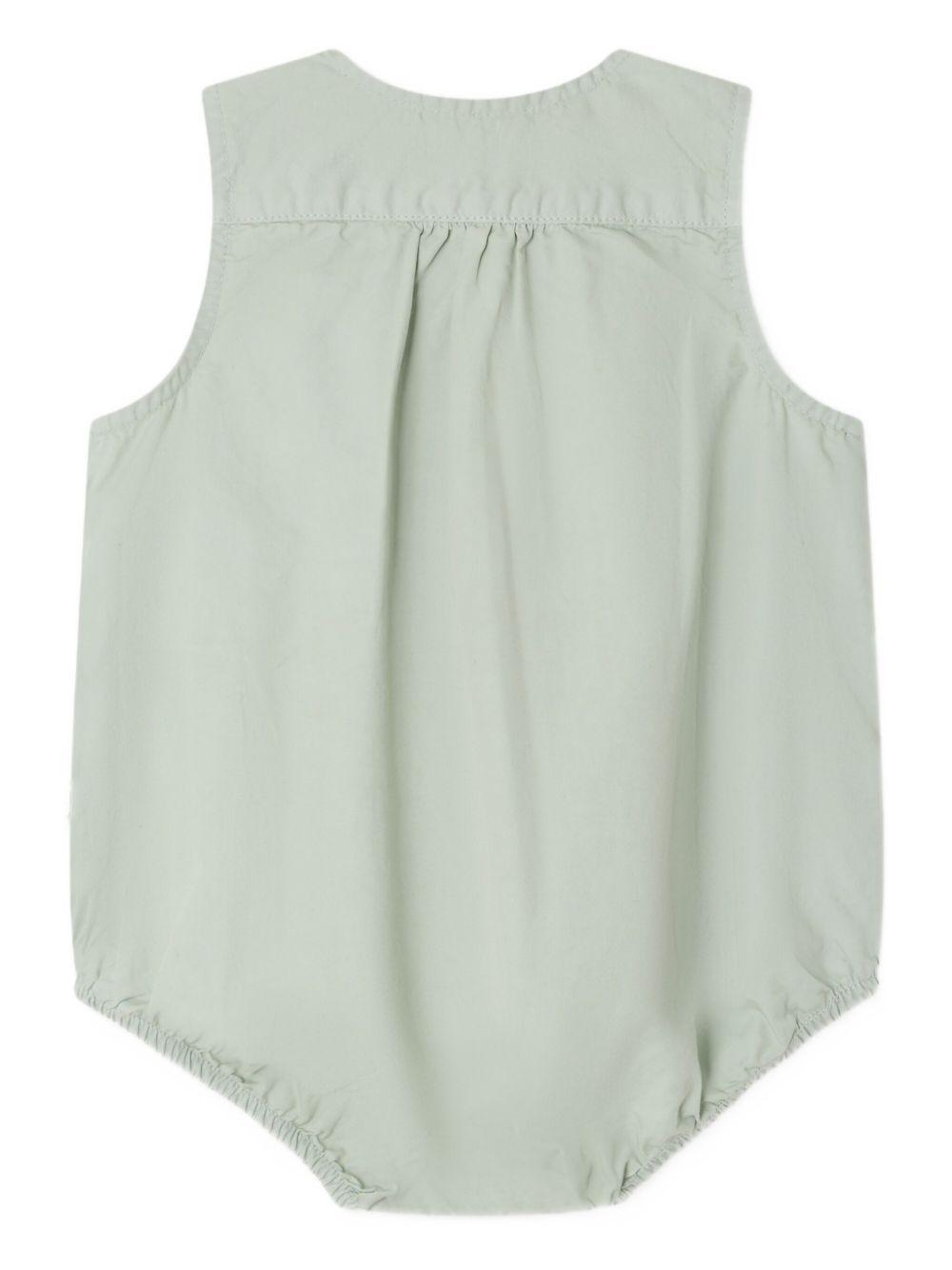 Body per neonati Bonpoint verde con taschino sul petto C06OOVW00001 041C BONPOINT KIDS 