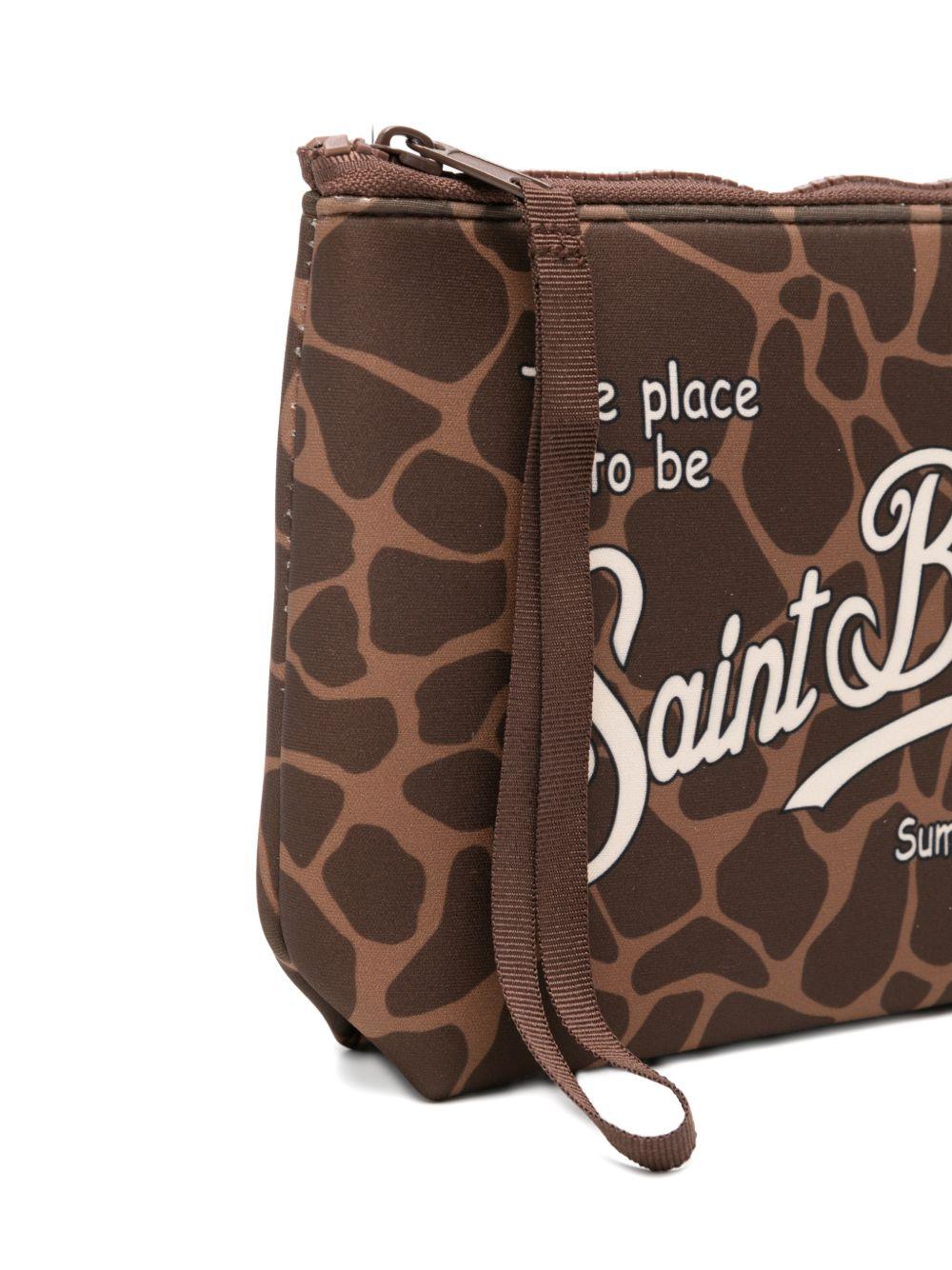 Pochette Aline MC2 Saint Barth animalier con logo sul davanti ALIN001 00900L MC2 ST. BARTH KIDS 