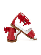 Sandali per bambina Monnalisa rossi con dettagli fiocchi 8CG003 7707 0044 MONNALISA KIDS 