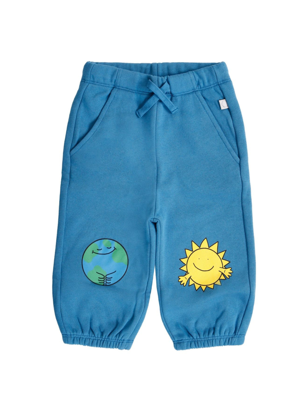 Pantaloni per neonato Stella McCartney Kids blu con stampa grafica TX6530 Z0453 60P STELLA McCARTNEY KIDS 