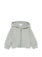 Felpa per neonata Emporio Armani Kids verde con chiusura con zip EG000909 AF16133 U9019 EMPORIO ARMANI KIDS 