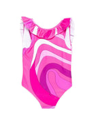 Costume da bagno per neonata Emilio Pucci Junior con stampa PYC009 Z3747 570BC EMILIO PUCCI KIDS 