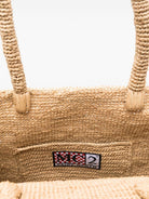 Borsa Vanity MC2 Saint barth in rafia con logo ricamato VANI013 00222L MC2 ST. BARTH KIDS 