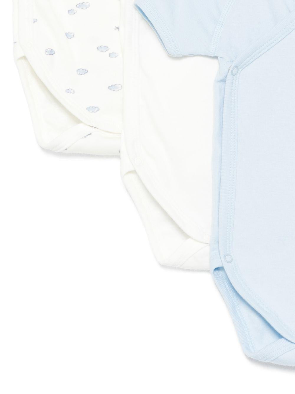 Set di tre tutine per neonato Petit Bateau multicolore con fantasie diverse A0FAS 00 PETIT BATEAU KIDS 